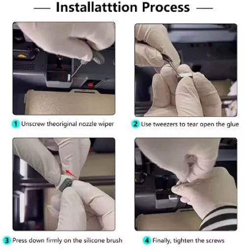 Bambu Lab P1 series nozzle wiper upgrade.