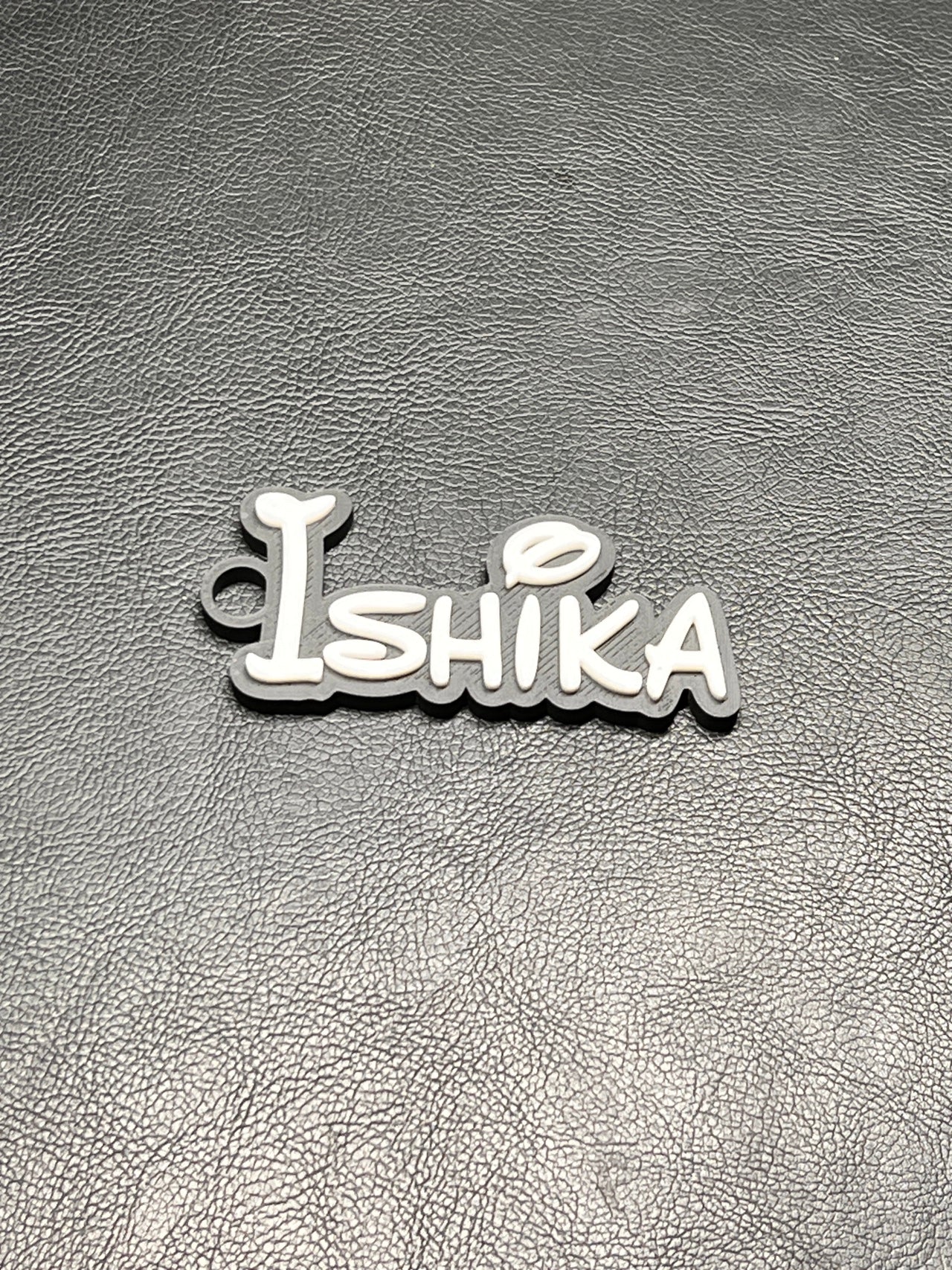 Personalised *TWO COLOUR* keyring 3d printed, Customisable. Name Keyring 75mm