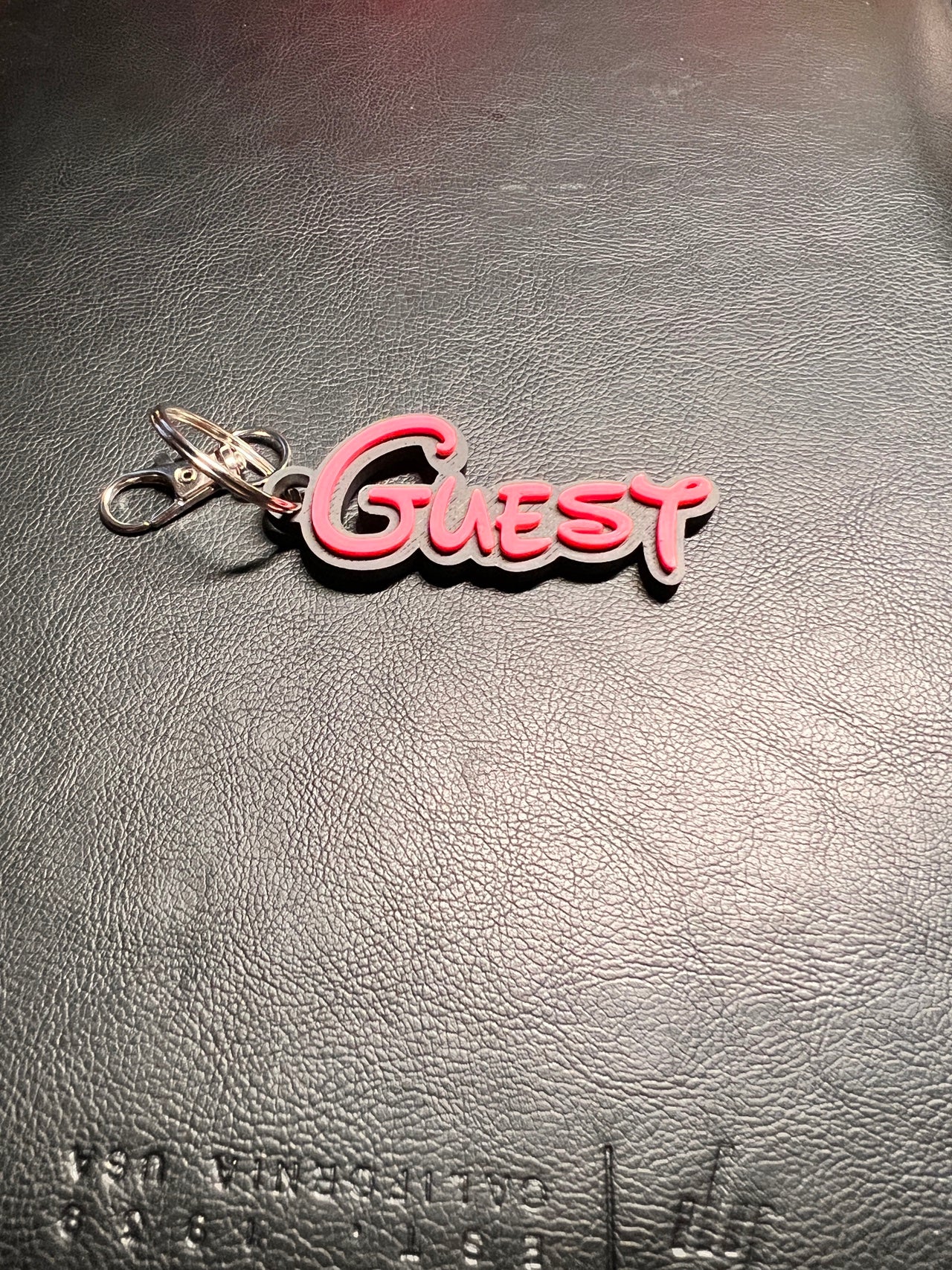 Personalised *TWO COLOUR* keyring 3d printed, Customisable. Name Keyring 75mm