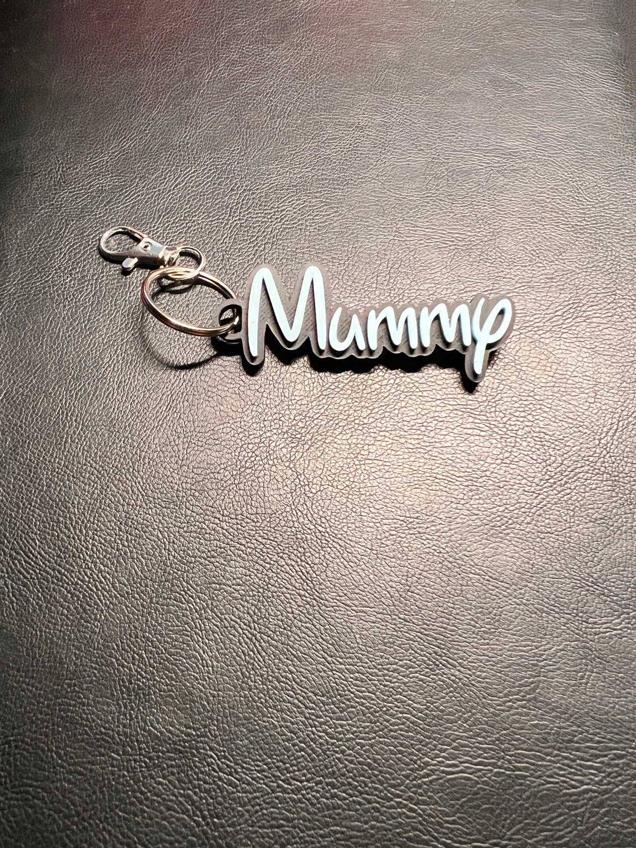 Personalised *TWO COLOUR* keyring 3d printed, Customisable. Name Keyring 75mm