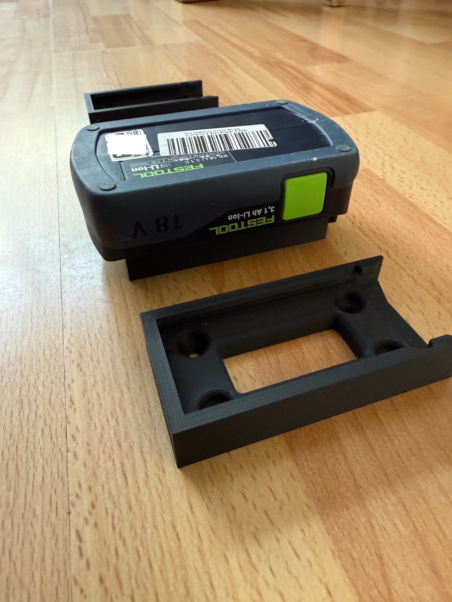 4PCS Battery Wall Mount for Festool 18v Batteries Undershelf, van, systainer etc