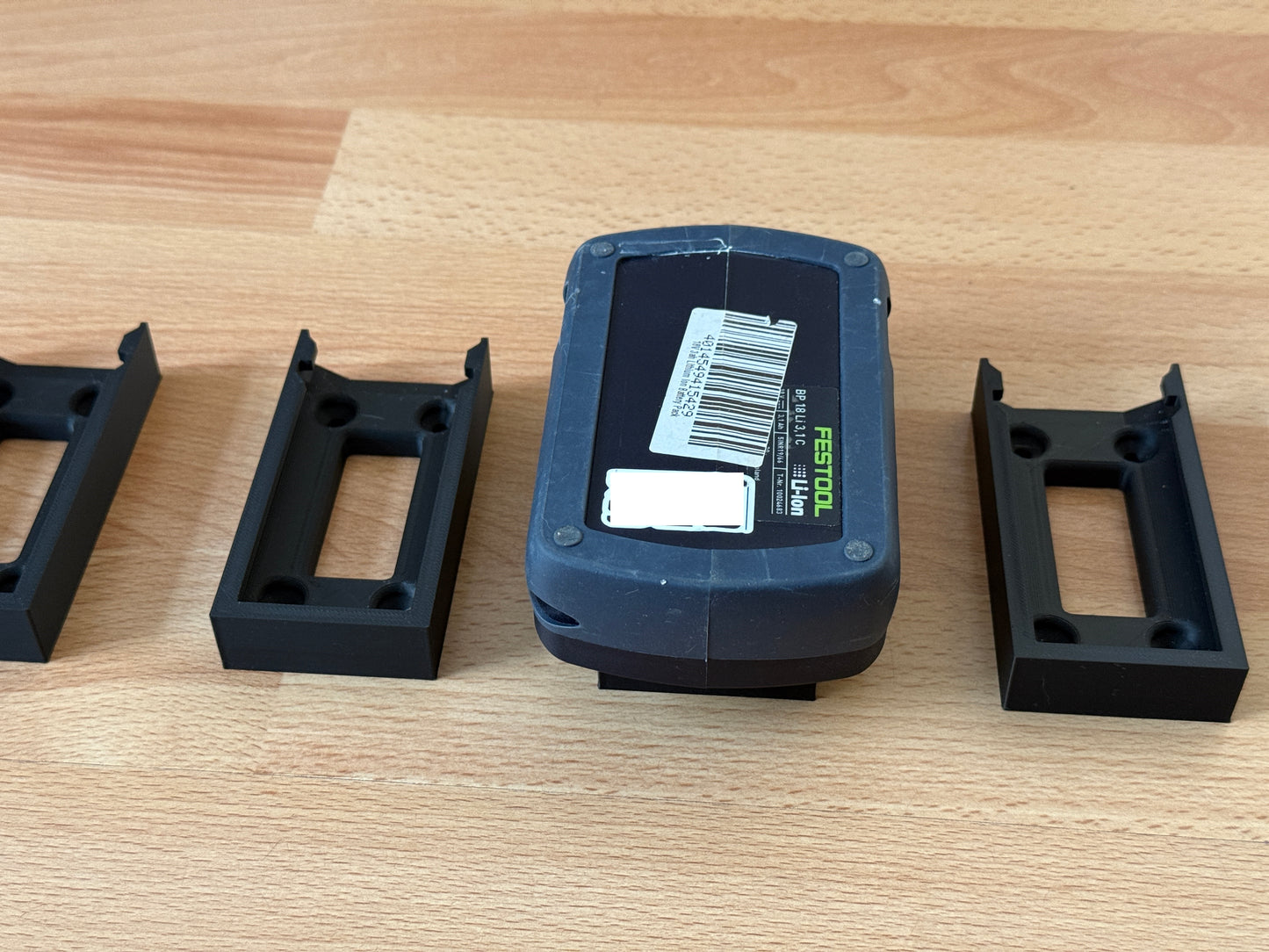 4PCS Battery Wall Mount for Festool 18v Batteries Undershelf, van, systainer etc