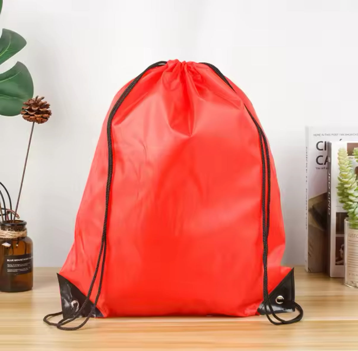 Personalised Polyester Drawstring School Book Bag for Boys, Girls, Kids, Adult Gym bag, PE Kit Sack, Dance Portable Travel Shopping Pouch Bag