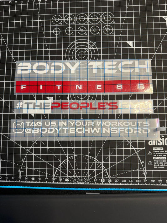 Bodythech Gyms decals set