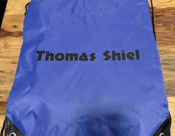 Personalised Polyester Drawstring School Book Bag for Boys, Girls, Kids, Adult Gym bag, PE Kit Sack, Dance Portable Travel Shopping Pouch Bag