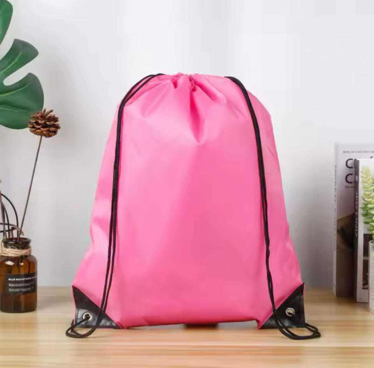 Personalised Polyester Drawstring School Book Bag for Boys, Girls, Kids, Adult Gym bag, PE Kit Sack, Dance Portable Travel Shopping Pouch Bag