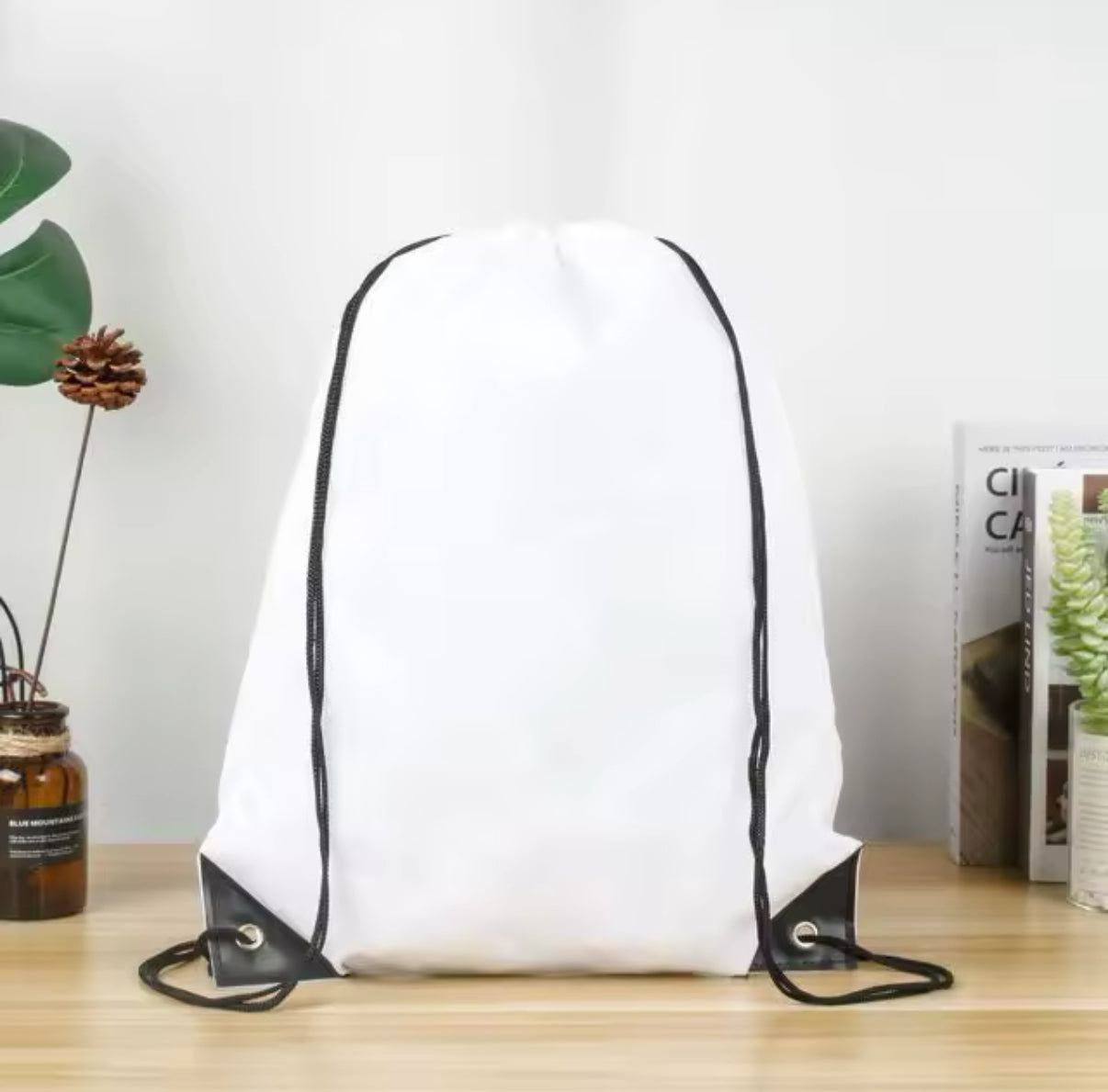 Personalised Polyester Drawstring School Book Bag for Boys, Girls, Kids, Adult Gym bag, PE Kit Sack, Dance Portable Travel Shopping Pouch Bag