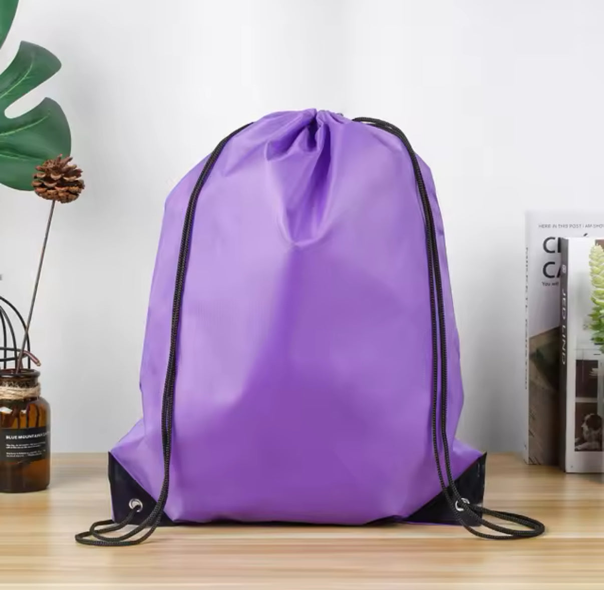 Personalised Polyester Drawstring School Book Bag for Boys, Girls, Kids, Adult Gym bag, PE Kit Sack, Dance Portable Travel Shopping Pouch Bag