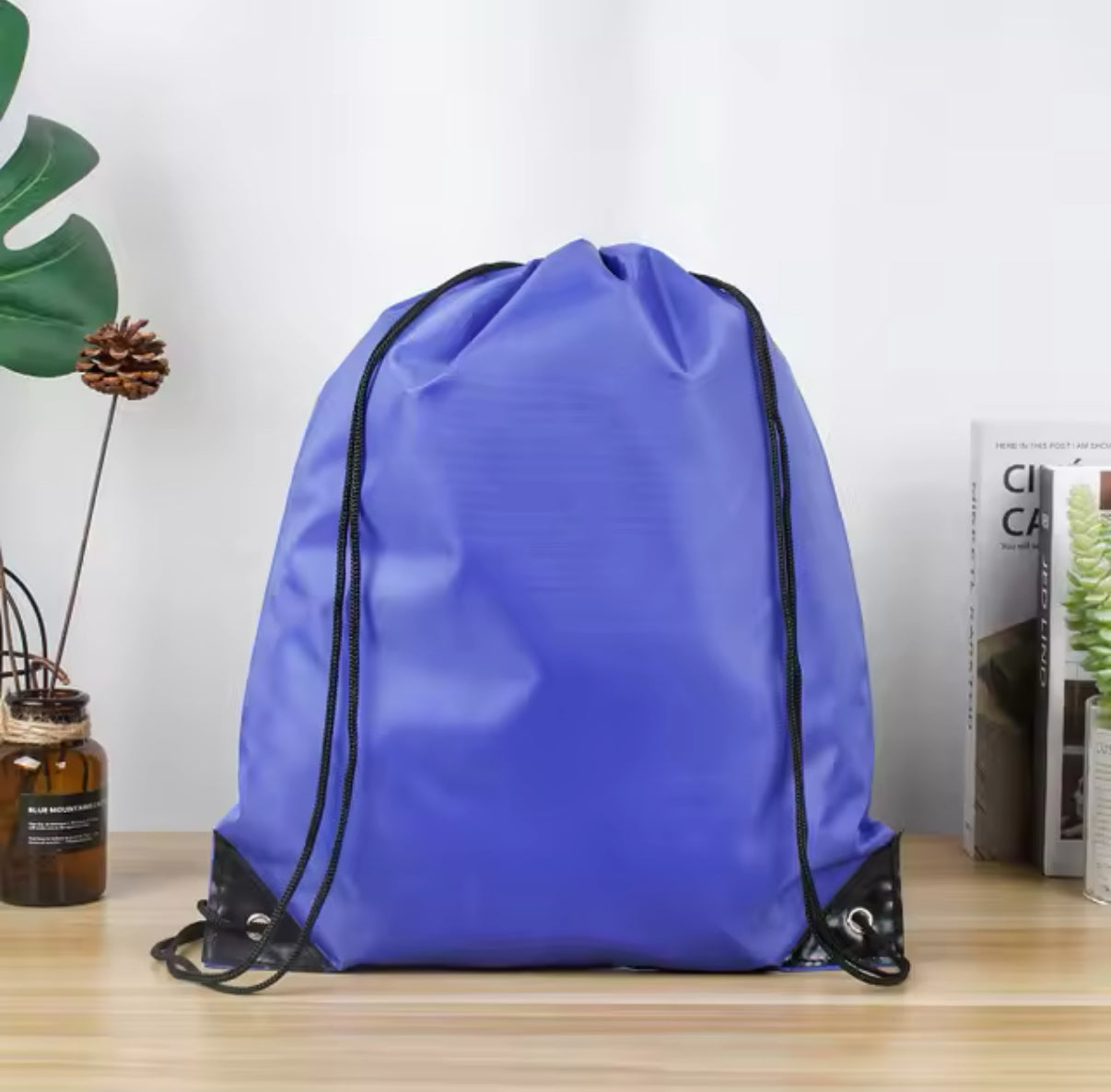 Personalised Polyester Drawstring School Book Bag for Boys, Girls, Kids, Adult Gym bag, PE Kit Sack, Dance Portable Travel Shopping Pouch Bag