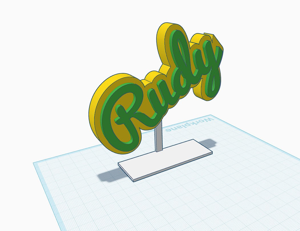 Personalised Multi Colour 3D Name Plate Customisable Decor for Desk, Door, shelf, teacher etc