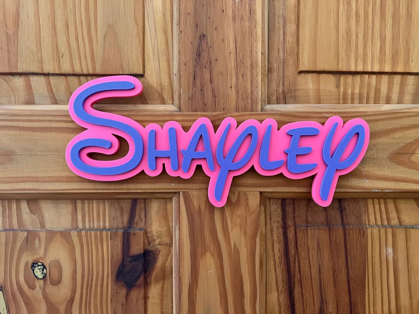 Personalised Multi Colour 3D Name Plate Customisable Decor for Desk, Door, shelf, teacher etc