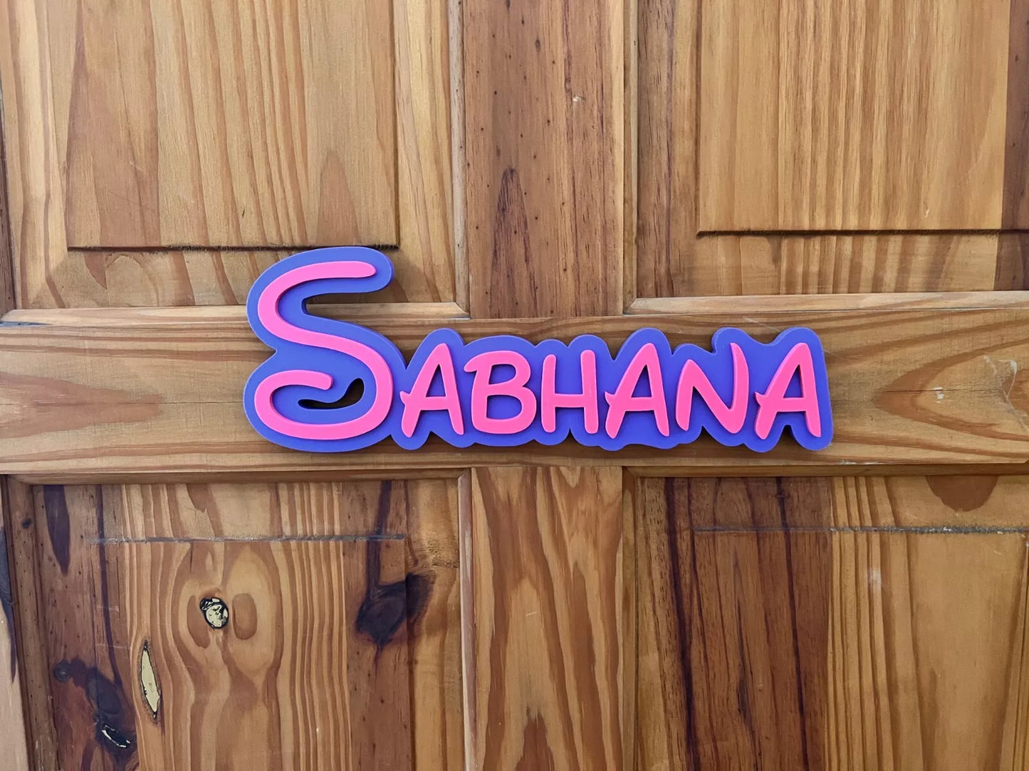 Personalised Multi Colour 3D Name Plate Customisable Decor for Desk, Door, shelf, teacher etc